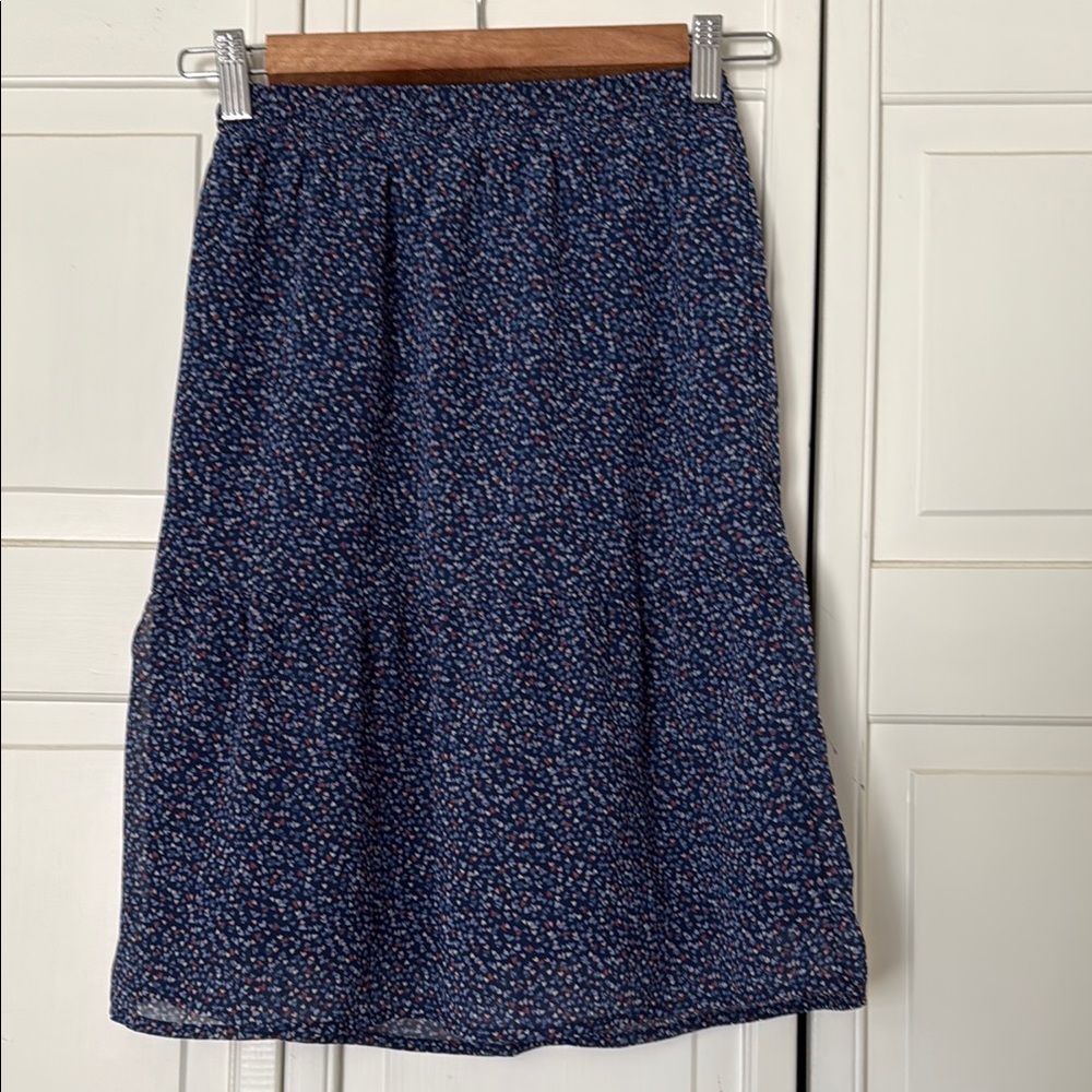 Blue Patterned Women's Skirt